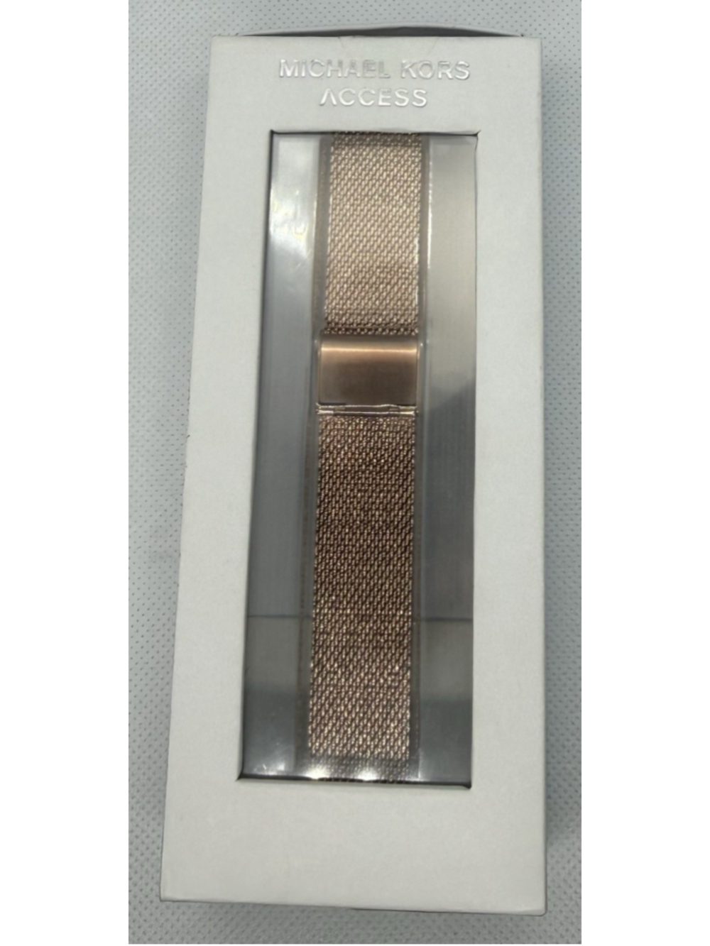Michael Kors Access Rose Gold Band New In Box MKT9044 Strap Fashion 18MM